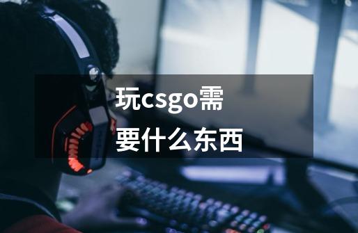 玩csgo需要什么东西-第1张-游戏信息-龙启网