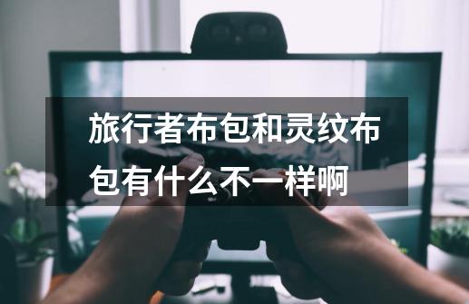 旅行者布包和灵纹布包有什么不一样啊-第1张-游戏信息-龙启网