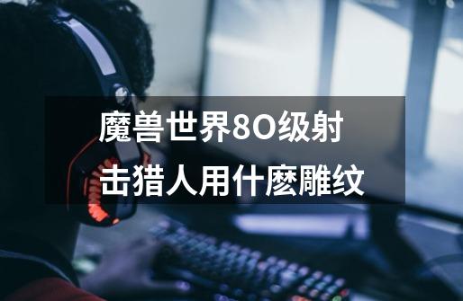 魔兽世界8O级射击猎人用什麽雕纹-第1张-游戏信息-龙启网