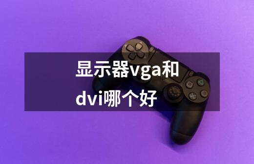 显示器vga和dvi哪个好-第1张-游戏信息-龙启网