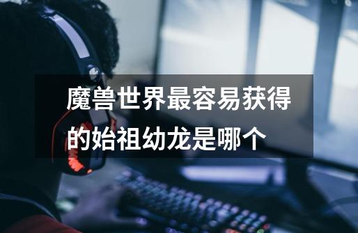 魔兽世界最容易获得的始祖幼龙是哪个-第1张-游戏信息-龙启网