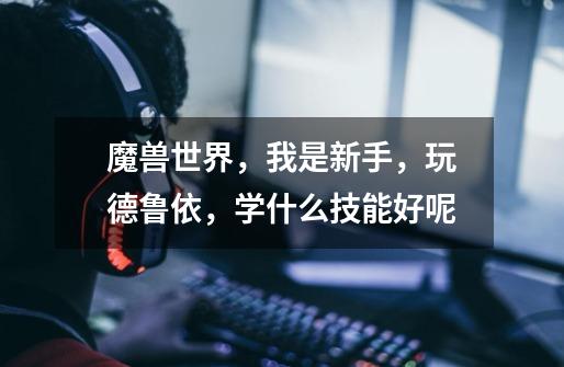 魔兽世界，我是新手，玩德鲁依，学什么技能好呢-第1张-游戏信息-龙启网