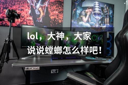 lol,大神,大家说说螳螂怎么样吧!-第1张-游戏信息-龙启网