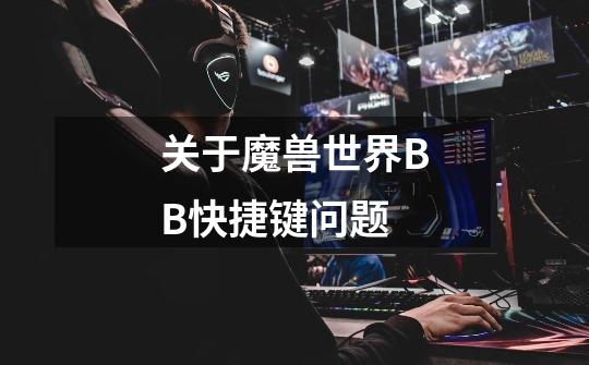 关于魔兽世界BB快捷键问题-第1张-游戏信息-龙启网