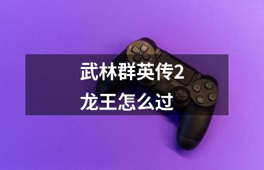 武林群英传2龙王怎么过-第1张-游戏信息-龙启网