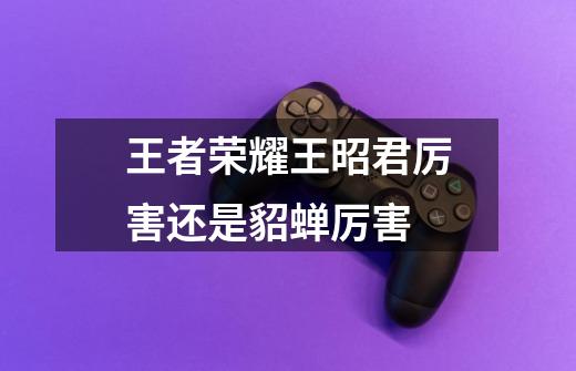王者荣耀王昭君厉害还是貂蝉厉害-第1张-游戏信息-龙启网