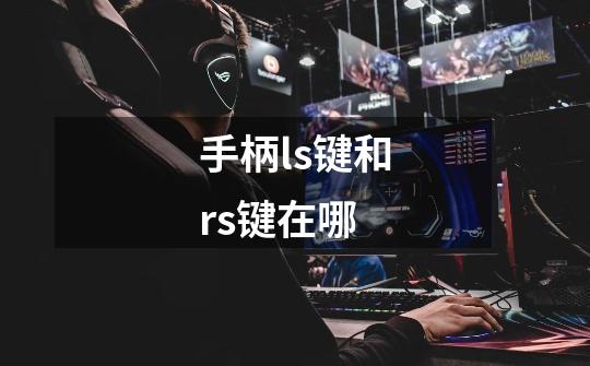 手柄ls键和rs键在哪-第1张-游戏信息-龙启网