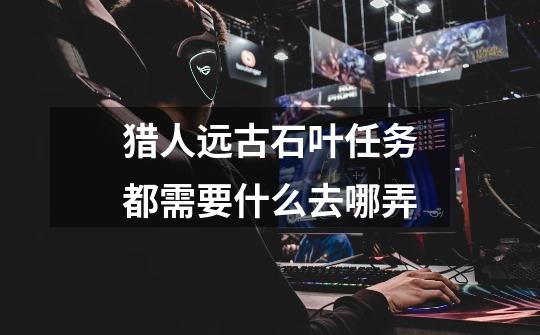 猎人远古石叶任务都需要什么去哪弄-第1张-游戏信息-龙启网
