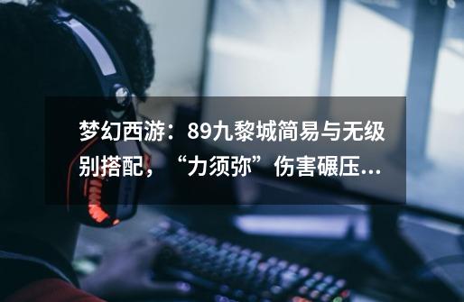 梦幻西游:89九黎城简易与无级别搭配,“力须弥”伤害碾压人物!-第1张-游戏信息-龙启网