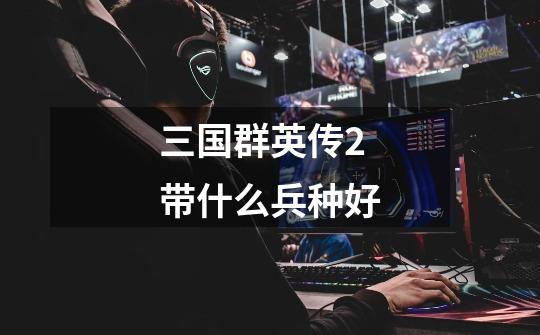 三国群英传2带什么兵种好-第1张-游戏信息-龙启网