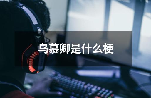 乌慕卿是什么梗-第1张-游戏信息-龙启网