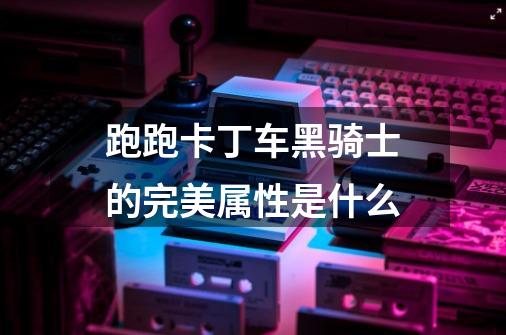 跑跑卡丁车黑骑士的完美属性是什么-第1张-游戏信息-龙启网
