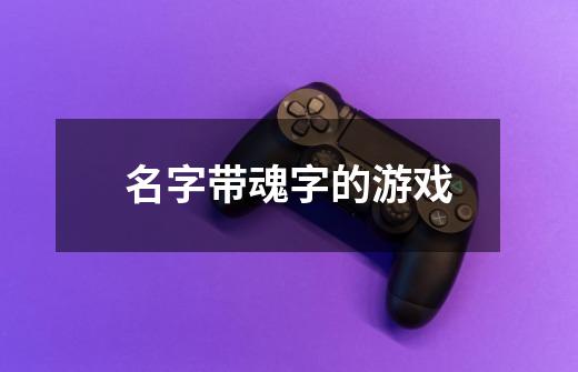 名字带魂字的游戏-第1张-游戏信息-龙启网