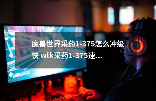 魔兽世界采药1-375怎么冲级快 wlk采药1-375速成攻略-第1张-游戏信息-龙启网