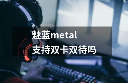 魅蓝metal支持双卡双待吗-第1张-游戏信息-龙启网