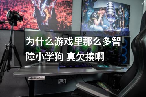 为什么游戏里那么多智障小学狗 真欠揍啊-第1张-游戏信息-龙启网