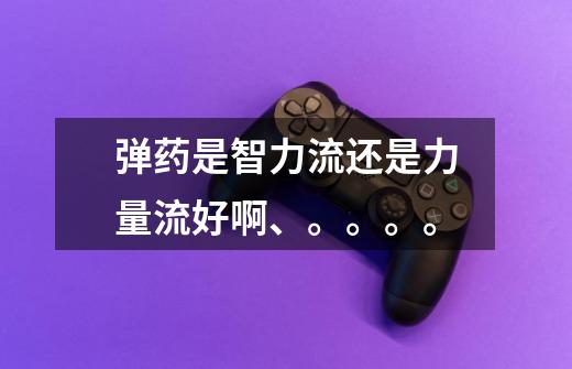 弹药是智力流还是力量流好啊、。。。。-第1张-游戏信息-龙启网