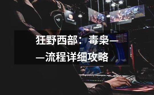 狂野西部:毒枭——流程详细攻略-第1张-游戏信息-龙启网