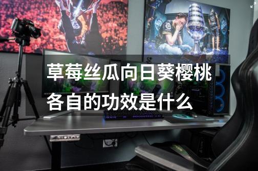 草莓丝瓜向日葵樱桃各自的功效是什么-第1张-游戏信息-龙启网