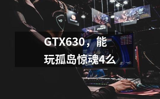 GTX630,能玩孤岛惊魂4么-第1张-游戏信息-龙启网