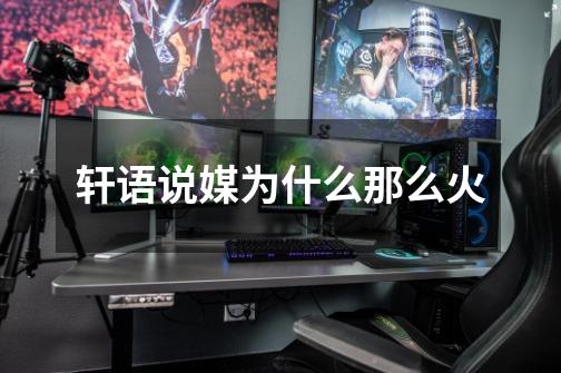轩语说媒为什么那么火-第1张-游戏信息-龙启网