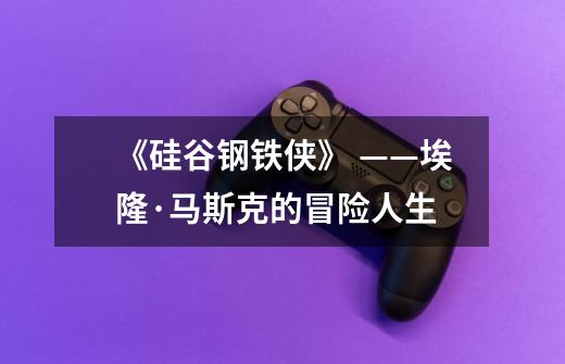 《硅谷钢铁侠》 ——埃隆·马斯克的冒险人生-第1张-游戏信息-龙启网