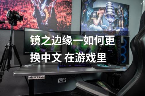 镜之边缘一如何更换中文 在游戏里-第1张-游戏信息-龙启网