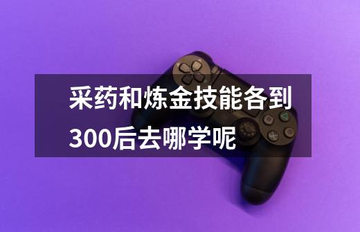 采药和炼金技能各到300后去哪学呢-第1张-游戏信息-龙启网