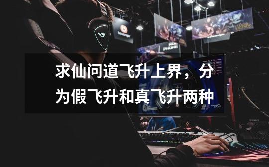 求仙问道飞升上界,分为假飞升和真飞升两种-第1张-游戏信息-龙启网