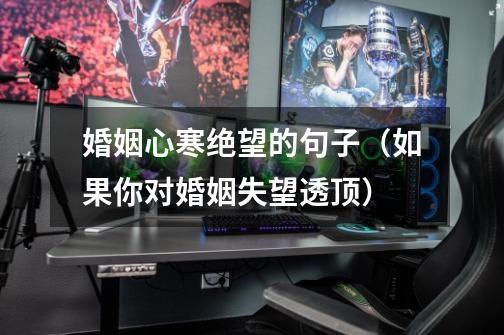 婚姻心寒绝望的句子(如果你对婚姻失望透顶)-第1张-游戏信息-龙启网