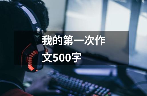 我的第一次作文500字-第1张-游戏信息-龙启网