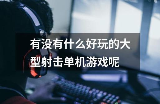 有没有什么好玩的大型射击单机游戏呢-第1张-游戏信息-龙启网