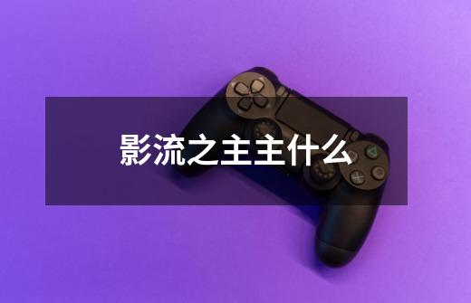 影流之主主什么-第1张-游戏信息-龙启网