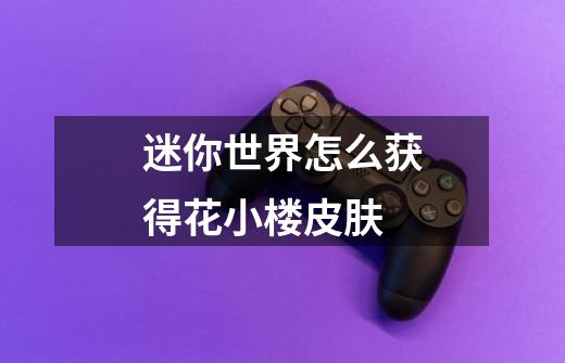 迷你世界怎么获得花小楼皮肤-第1张-游戏信息-龙启网