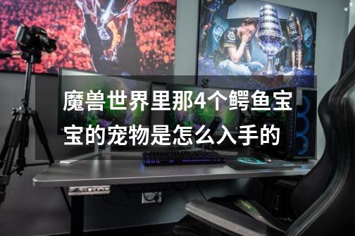 魔兽世界里那4个鳄鱼宝宝的宠物是怎么入手的-第1张-游戏信息-龙启网