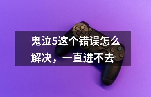 鬼泣5这个错误怎么解决,一直进不去-第1张-游戏信息-龙启网