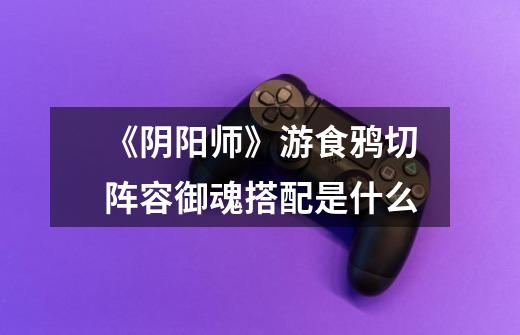 《阴阳师》游食鸦切阵容御魂搭配是什么-第1张-游戏信息-龙启网