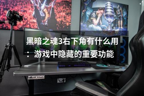 黑暗之魂3右下角有什么用:游戏中隐藏的重要功能-第1张-游戏信息-龙启网