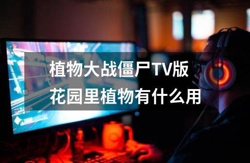 植物大战僵尸TV版花园里植物有什么用-第1张-游戏信息-龙启网
