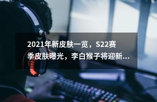2021年新皮肤一览,S22赛季皮肤曝光,李白猴子将迎新皮肤-第1张-游戏信息-龙启网