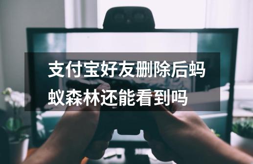 支付宝好友删除后蚂蚁森林还能看到吗-第1张-游戏信息-龙启网