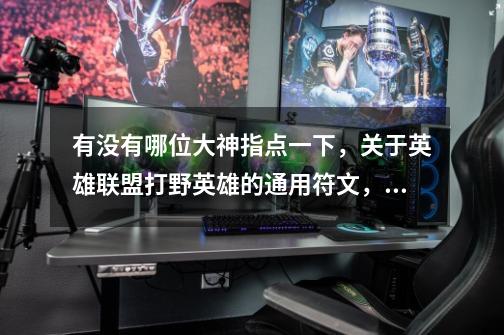 有没有哪位大神指点一下,关于英雄联盟打野英雄的通用符文,给点提示啊!-第1张-游戏信息-龙启网