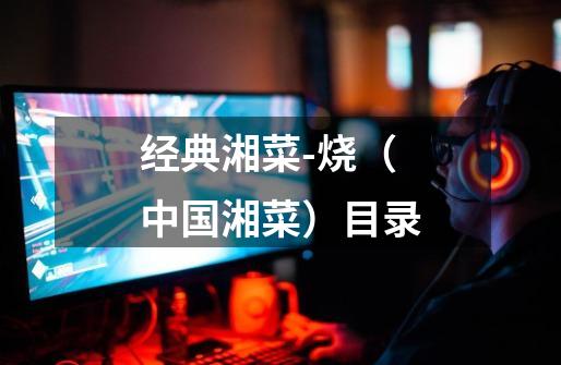 经典湘菜-烧(中国湘菜)目录-第1张-游戏信息-龙启网