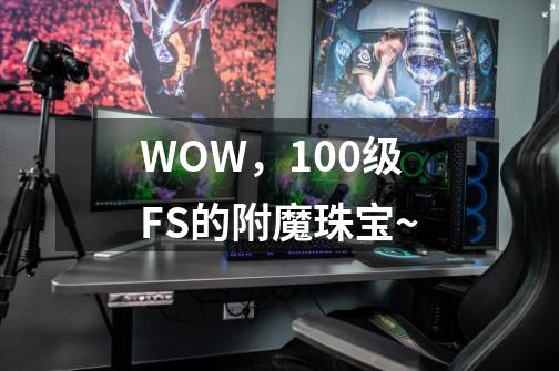 WOW，100级FS的附魔珠宝~-第1张-游戏信息-龙启网