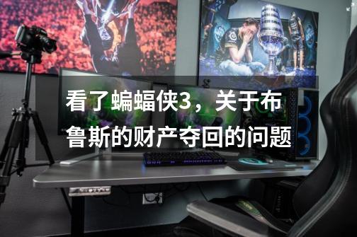 看了蝙蝠侠3,关于布鲁斯的财产夺回的问题-第1张-游戏信息-龙启网