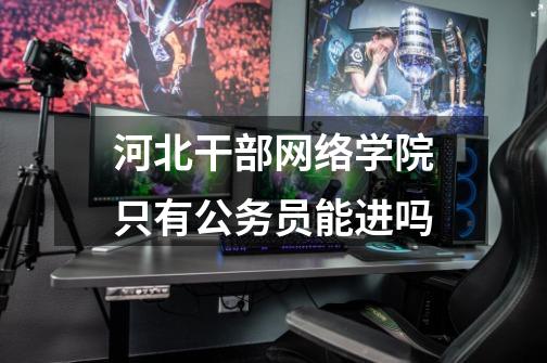 河北干部网络学院只有公务员能进吗-第1张-游戏信息-龙启网