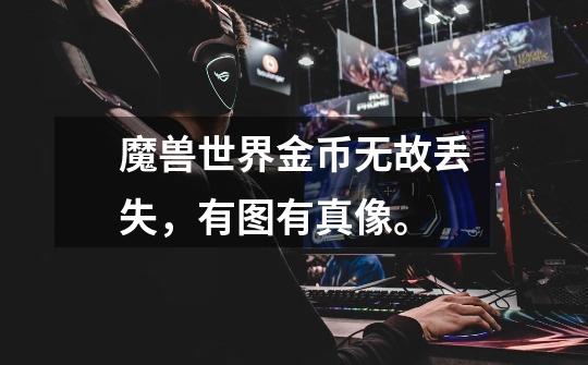 魔兽世界金币无故丢失，有图有真像。-第1张-游戏信息-龙启网