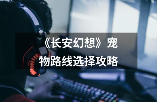 《长安幻想》宠物路线选择攻略-第1张-游戏信息-龙启网
