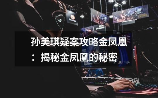 孙美琪疑案攻略金凤凰:揭秘金凤凰的秘密-第1张-游戏信息-龙启网