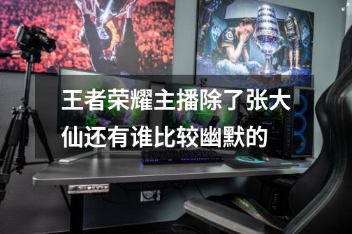 王者荣耀主播除了张大仙还有谁比较幽默的-第1张-游戏信息-龙启网